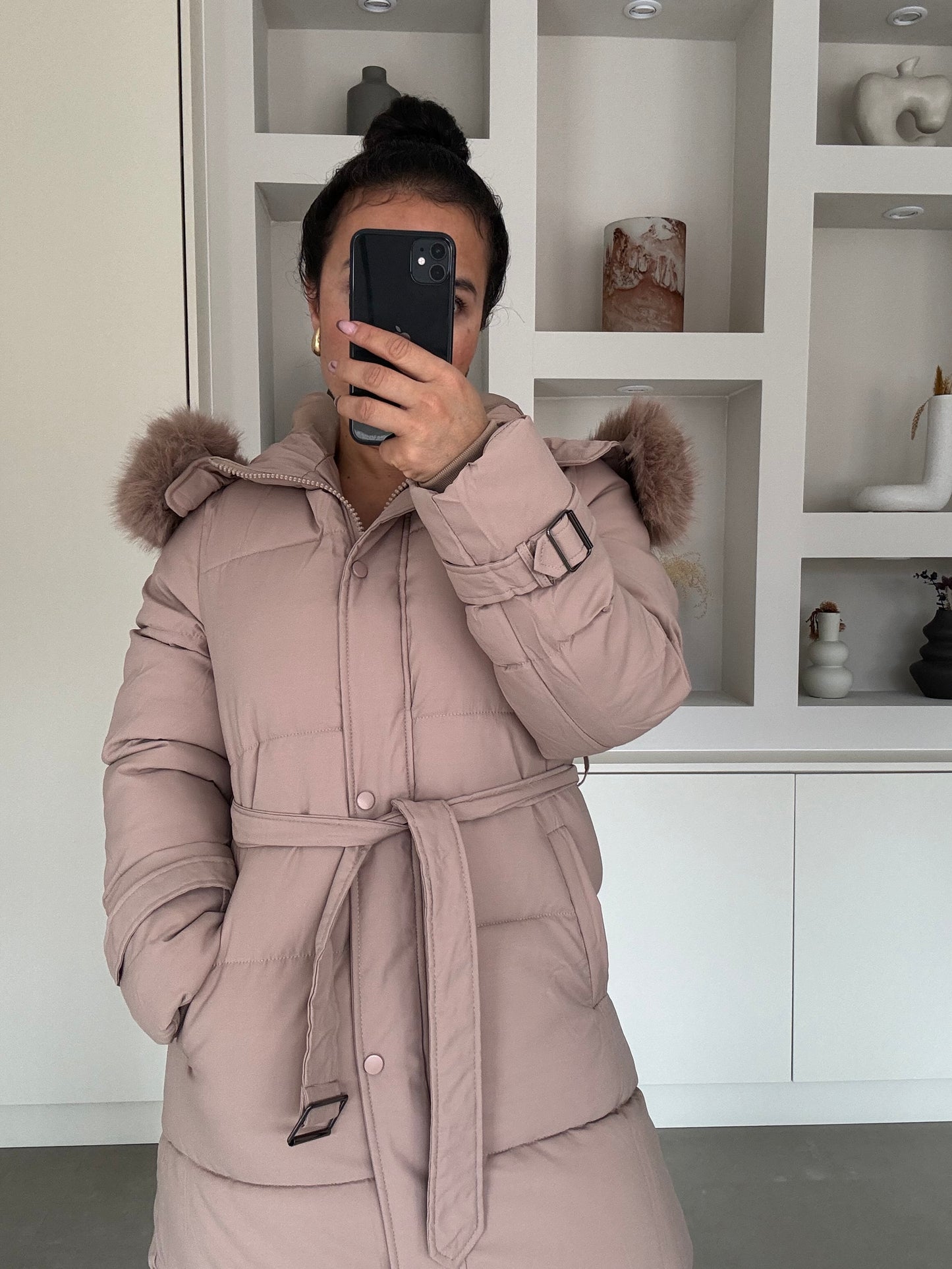 Puffer Coat – Beige