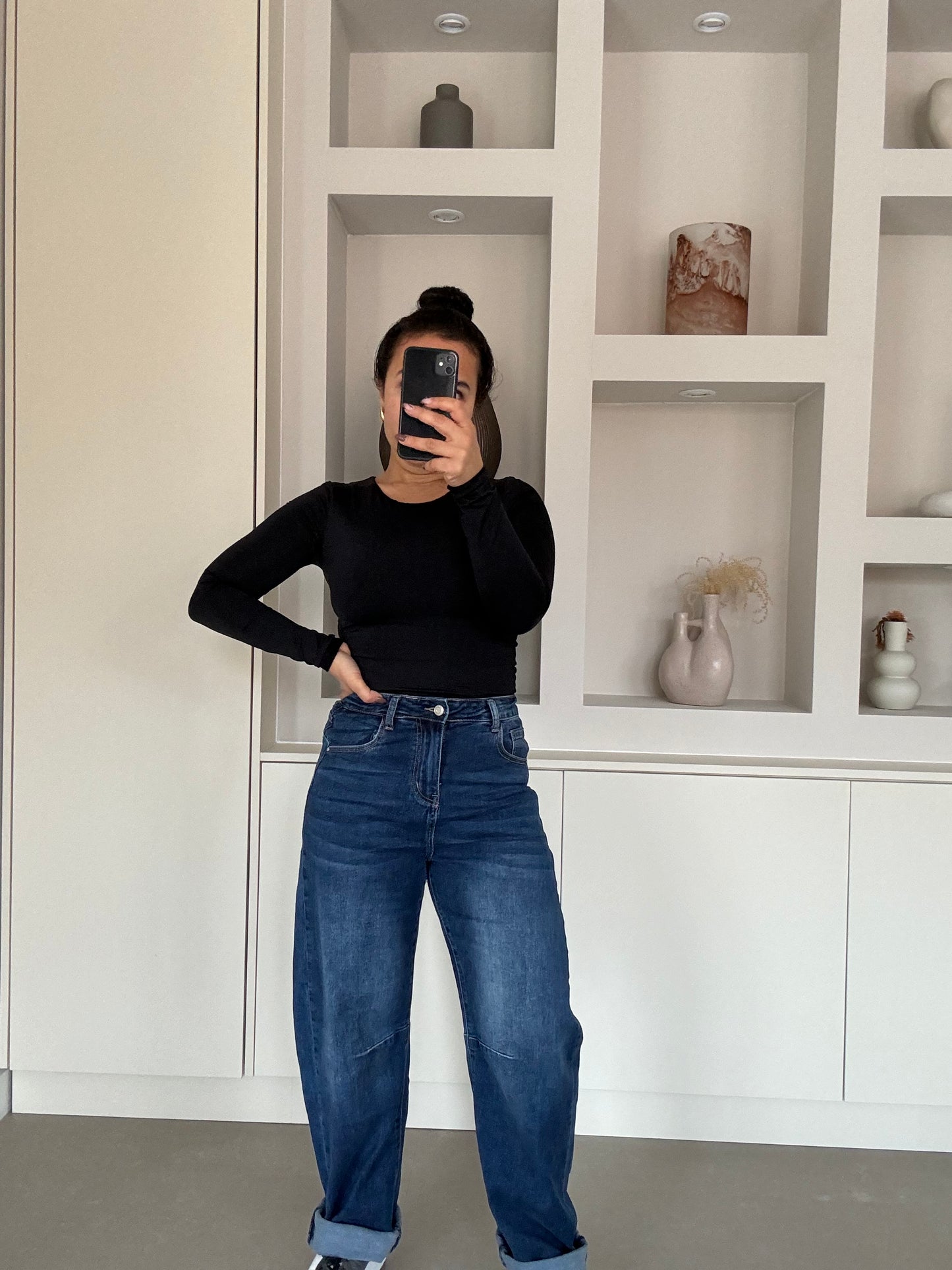 BARREL BALLOON JEANS