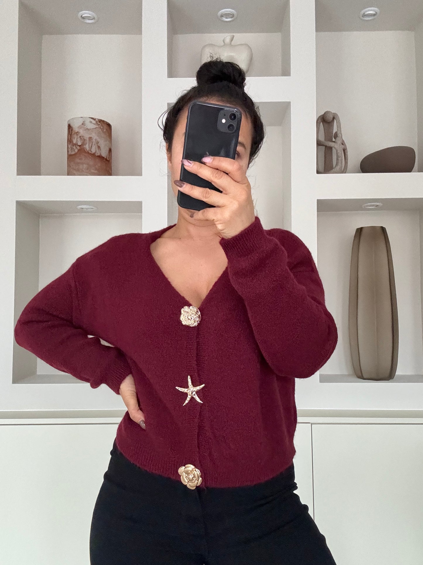 Celina Knit Top – bordeaux