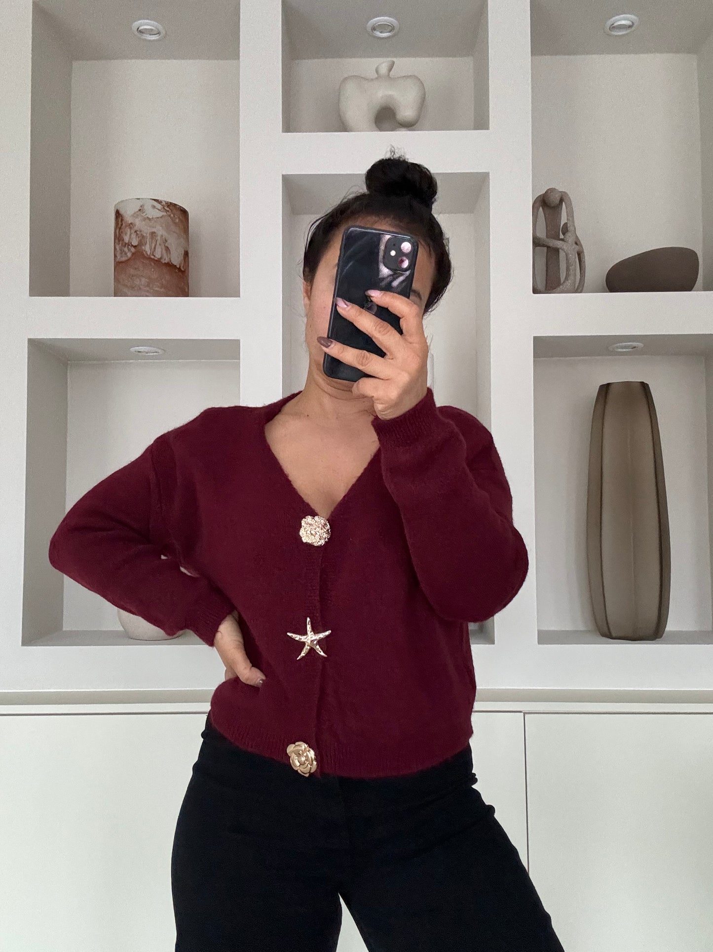 Celina Knit Top – bordeaux