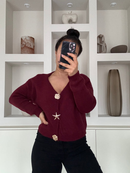 Celina Knit Top – bordeaux