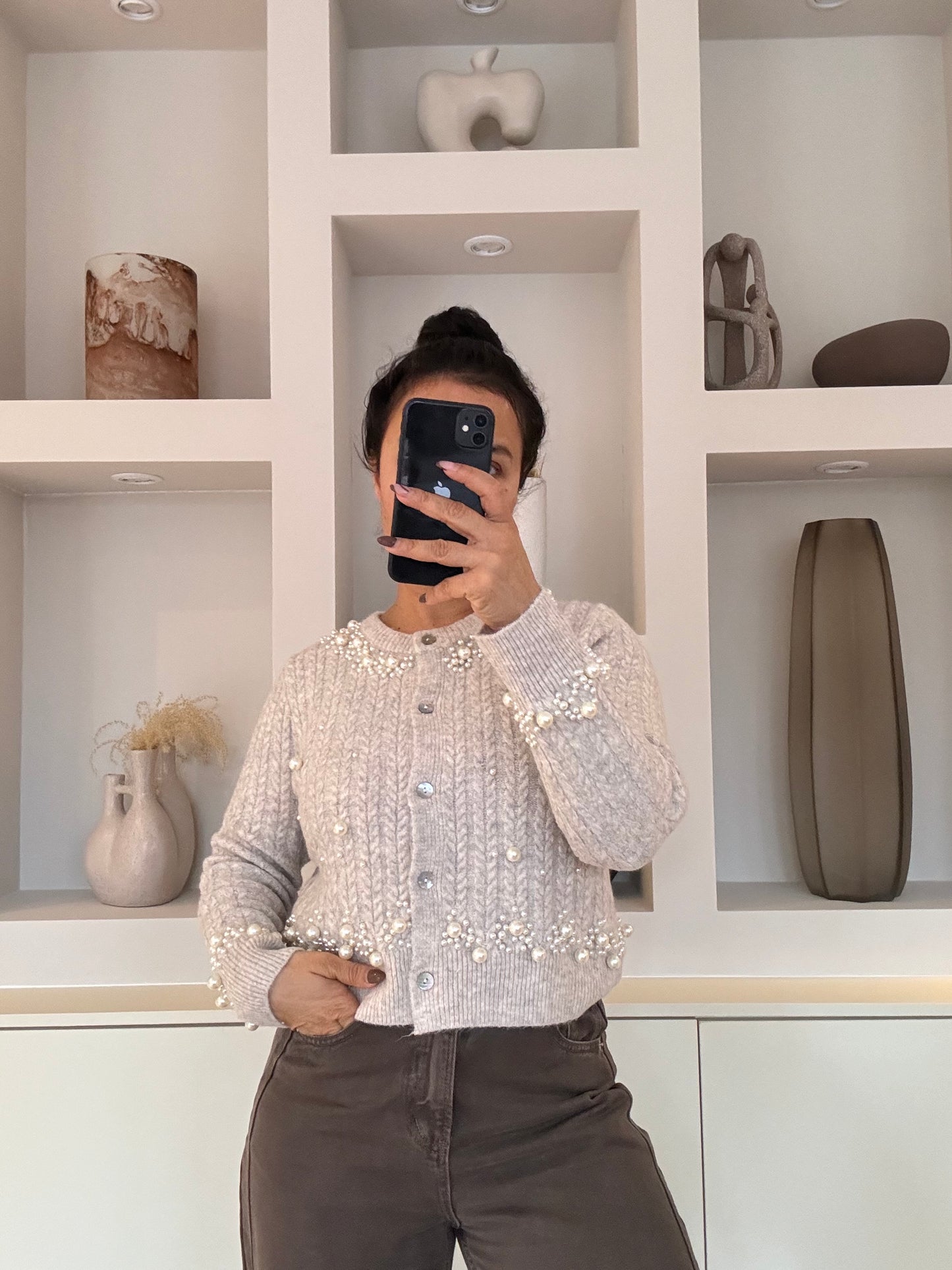 Pearl Cardigan - ecru