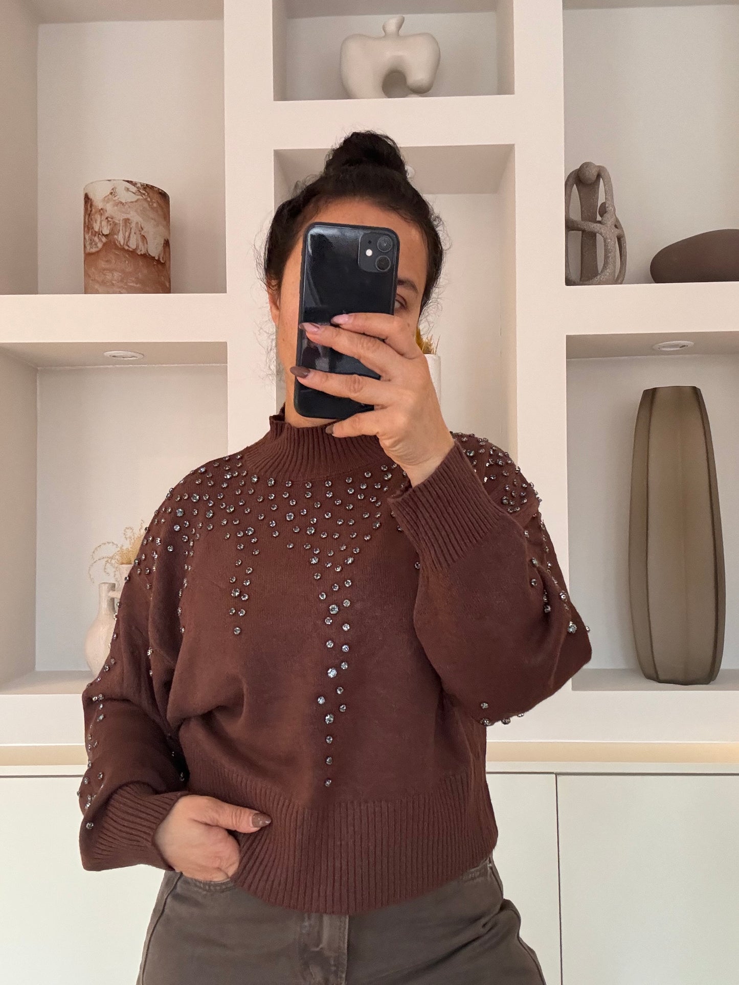 Ava knit top - bruin